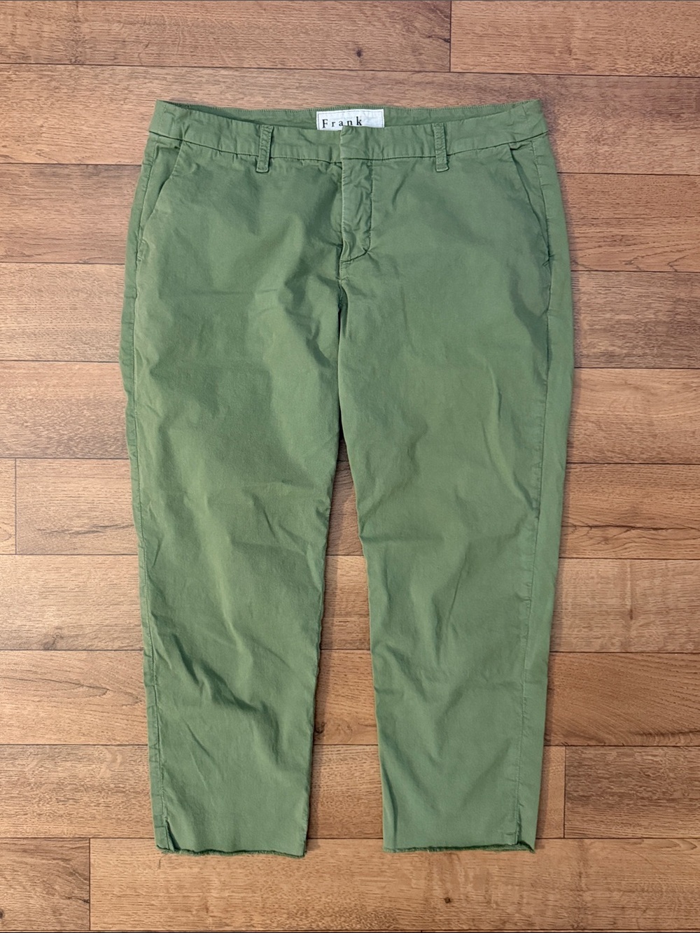 Frank & Eileen Size 12 Green Pants Wicklow Style Coastal Basics Quiet Luxury
